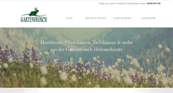 Desktop Screenshot of gartenfrosch.com