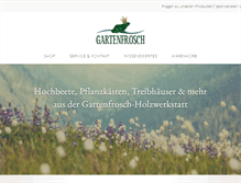 Tablet Screenshot of gartenfrosch.com